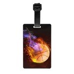 Kids Basketball Luggage Tag - Fun ID Label
