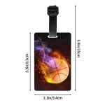 Kids Basketball Luggage Tag - Fun ID Label