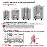 YEKEYI Washable Luggage Cover for Suitcases 18-32