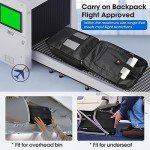 NUBILY 17-Inch Waterproof Laptop Backpack for Travel