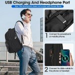 NUBILY 17-Inch Waterproof Laptop Backpack for Travel