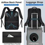 NUBILY 17-Inch Waterproof Laptop Backpack for Travel