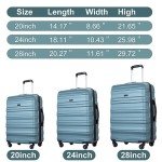Amalodie 3-Piece Expandable Spinner Luggage Set