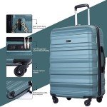 Amalodie 3-Piece Expandable Spinner Luggage Set