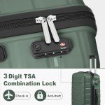 Dark Green 3-Piece Hard Shell Luggage Set