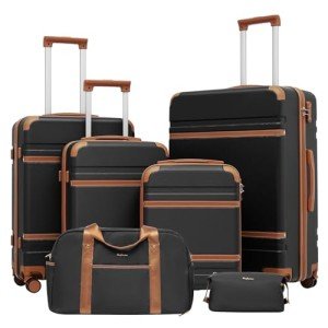 4-Piece ABS Luggage Set with TSA Lock