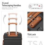 4-Piece ABS Luggage Set with TSA Lock