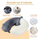 Farwin Memory Foam Travel Pillow - U-Shaped Support