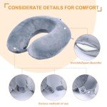 Farwin Memory Foam Travel Pillow - U-Shaped Support