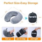 Farwin Memory Foam Travel Pillow - U-Shaped Support