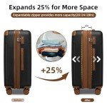 6-Piece Expandable Hardshell Luggage Set with Wheels