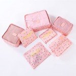 7-Piece Travel Packing Cubes Set in Pink