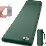 Ultra-Thick Self-Inflating Sleeping Pad with Pump