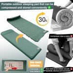 Ultra-Thick Self-Inflating Sleeping Pad with Pump