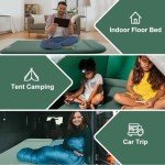 Ultra-Thick Self-Inflating Sleeping Pad with Pump