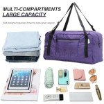 HOLYLUCK Foldable Travel Duffel Bag - Purple