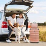 Rose Gold 4-Piece Hard Shell Luggage Set