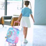 Cute Unicorn Rolling Suitcase for Kids