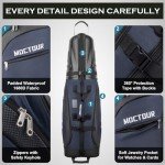 MOCTOUR Waterproof Golf Travel Bag with Wheels