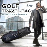 MOCTOUR Waterproof Golf Travel Bag with Wheels