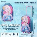 Disney Elsa Kids Trolley Bag 47cm, Blue