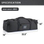 Large Travel Duffel Bag with Shoe Compartment