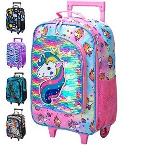 Cute Unicorn Rolling Suitcase for Kids