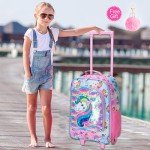 Cute Unicorn Rolling Suitcase for Kids