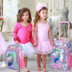 Cute Unicorn Rolling Suitcase for Kids