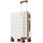 Hulsin 20-Inch Hardside Carry-On Suitcase with Wheels