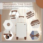 Hulsin 20-Inch Hardside Carry-On Suitcase with Wheels