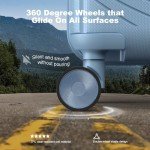 Light Blue 3-Piece Luggage Set with Wheels