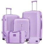 Joyway 5-Piece Hardshell Luggage Set - Light Purple