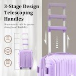 Joyway 5-Piece Hardshell Luggage Set - Light Purple