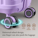 Joyway 5-Piece Hardshell Luggage Set - Light Purple