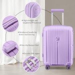 Joyway 5-Piece Hardshell Luggage Set - Light Purple