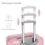 Pink 6-Piece Hardside Luggage Set with Spinner Wheels