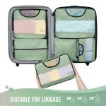 Veken 6-Piece Packing Cube Set - Matcha Green