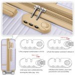 Lavender 6-Piece Expandable Luggage Set