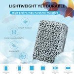 LARVENDER 6-Piece Expandable Leopard Luggage Set