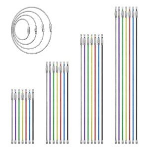 28-Piece Metal Wire Keychain Set in 7 Colors