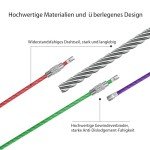 28-Piece Metal Wire Keychain Set in 7 Colors