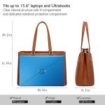 Waterproof Leather Laptop Tote Bag for Women