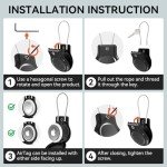 Waterproof AirTag Keychain Holder - 4 Pack