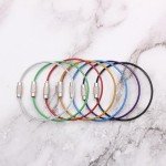 28-Piece Metal Wire Keychain Set in 7 Colors