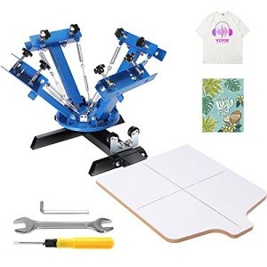 VEVOR 4 Color Rotating Screen Printing Machine