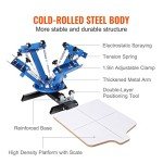 4 Color 1 Station Screen Printing Machine