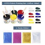 60pcs Screen Printing Kit with UV Exposure Lamp