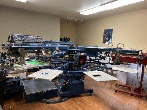 10-Station Screen Printing Machine with Flash Dryer