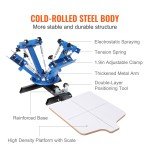 4-Color 1 Station Screen Printing Machine